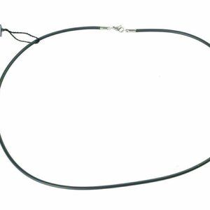 BARAKA Men's GC251252ACCA6500000 Stainless Steel Rubber Chain Necklace